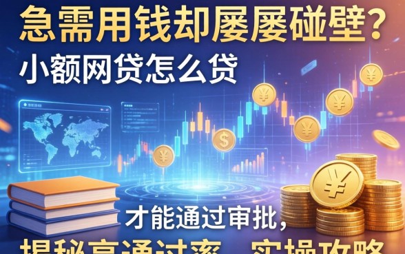 急需用钱却屡屡碰壁？小额网贷怎么贷才能通过审批，揭秘高通过率的实操攻略