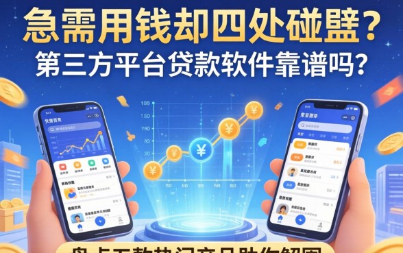急需用钱却四处碰壁？第三方平台贷款软件靠谱吗？盘点五款热门产品助你解围