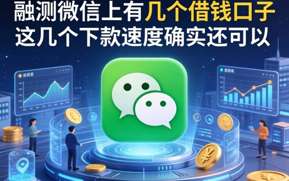 实测微信上有几个借钱口子，这几个下款速度确实还可以