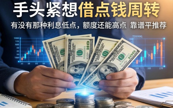 手头紧想借点钱周转，有没有那种利息低点、额度还能高点靠谱平台推荐？
