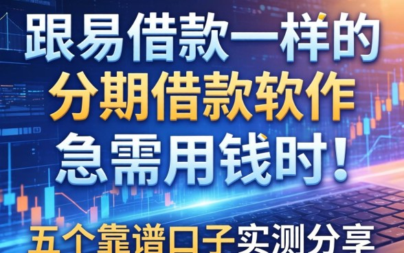 跟易借款一样的分期借款软件：急需用钱时的五个靠谱口子实测分享