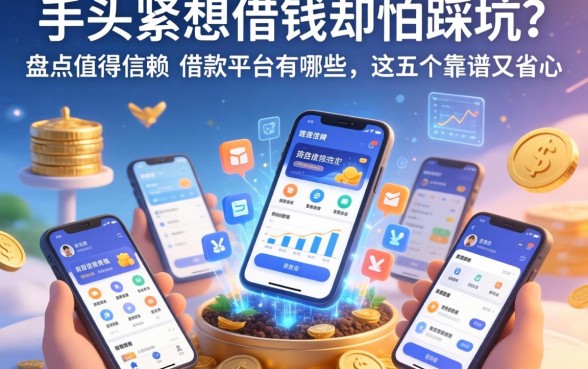 手头紧想借钱却怕踩坑？盘点值得信赖的借款平台有哪些软件，这五个靠谱又省心