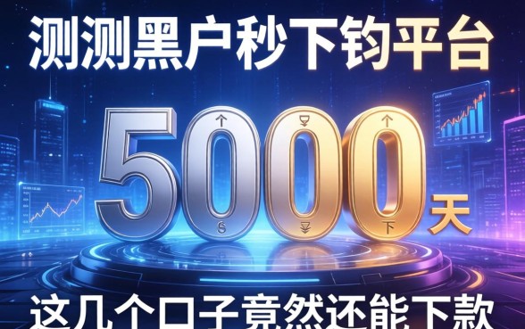 实测黑户秒下5000的平台，这几个口子竟然还能下款