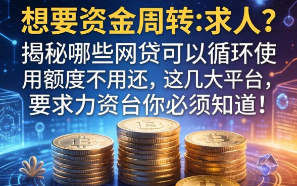 想要资金周转不求人？揭秘哪些网贷可以循环使用额度不用还，这几大平台你必须知道！