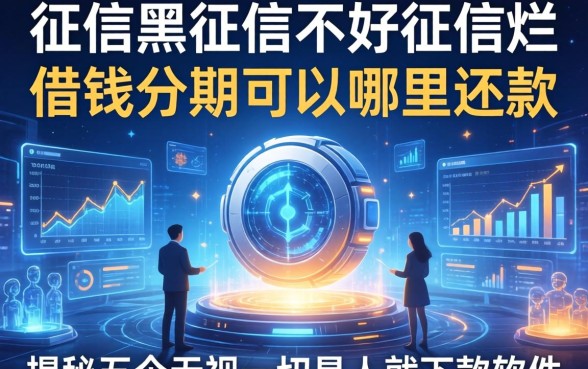 征信黑征信不好征信烂借钱分期可以哪里还款，揭秘五个无视一切是人就下款软件