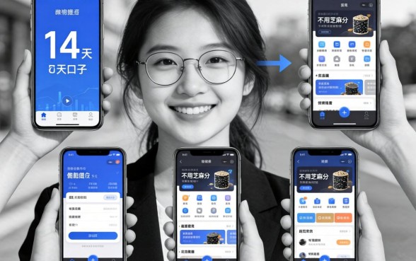 无视黑白的14天口子，整理5个不用芝麻分能借的app