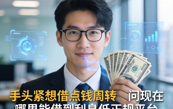 手头紧想借点钱周转，请问现在哪里能借到利息低的正规平台？