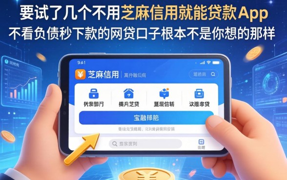 我试了几个不用芝麻信用就能贷款的app，发现不看负债秒下款的网贷口子根本不是你想的那样