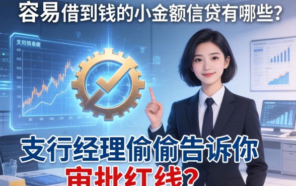 容易借到钱的小额信贷有哪些？支行经理偷偷告诉你审批红线