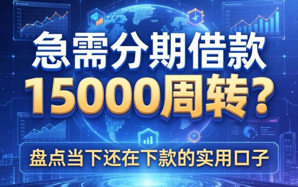 急需分期借款15000周转？盘点当下还在下款的实用口子