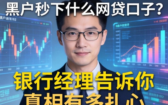 黑户秒下什么网贷口子？银行经理告诉你真相有多扎心