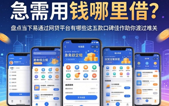 急需用钱哪里借？盘点当下易通过的网贷平台有哪些软件，这五款口碑佳作助你渡过难关