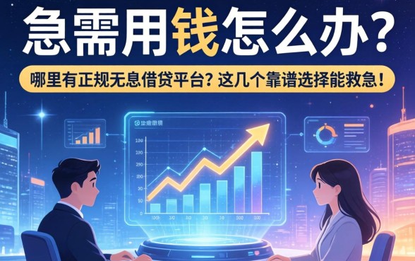 急需用钱怎么办？哪里有正规无息借钱平台？这几个靠谱选择能救急！