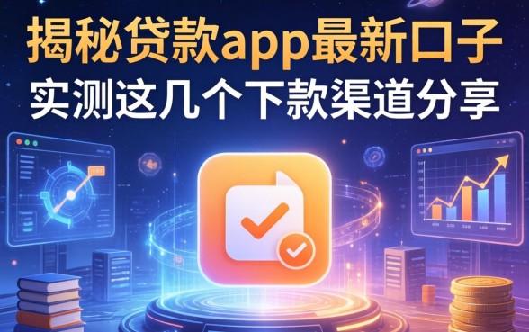 揭秘贷款app最新口子：实测这几个下款渠道分享