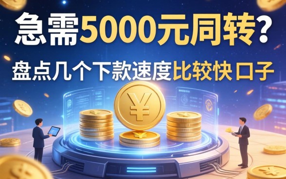 急需5000元周转？盘点几个下款速度比较快的口子