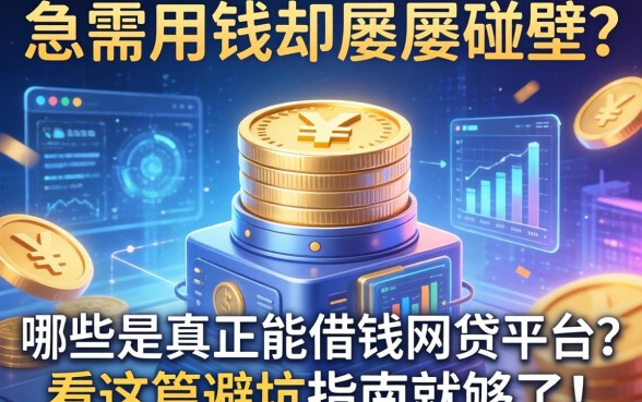 急需用钱却屡屡碰壁？哪些是真正能借钱的网贷平台？看这篇避坑指南就够了！