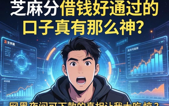 芝麻分借钱好通过的口子真有那么神?网黑夜间可下款的真相让我大吃一惊