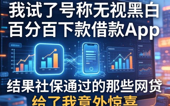 我试了号称无视黑白百分百下款的借款app，结果社保通过的那些网贷给了我意外惊喜