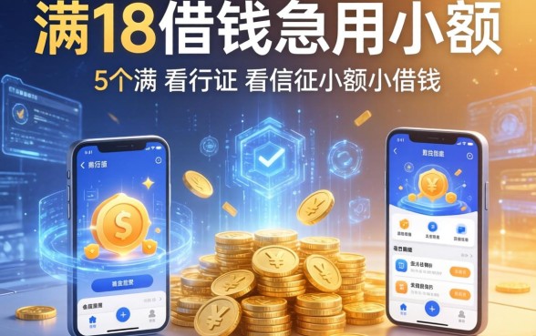 满18借钱急用小额，细致阐述5个不看征信小额借钱的app
