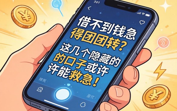 手机上借不到钱急得团团转？这几个隐藏的口子或许能救急！