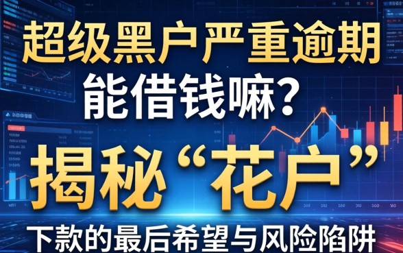 超级黑户严重逾期能借钱嘛？揭秘“花户”下款的最后希望与风险陷阱