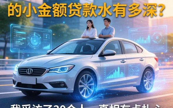 有车的小额贷款水有多深？我采访了30个人，真相有点扎心