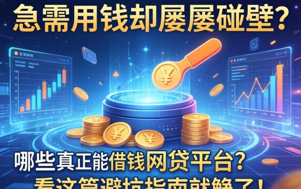 急需用钱却屡屡碰壁？哪些是真正能借钱的网贷平台？看这篇避坑指南就够了！