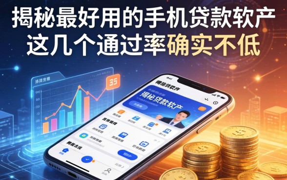 揭秘最好用的手机贷款软件，这几个通过率确实不低