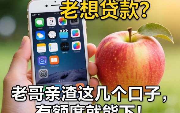 手里拿着苹果6想贷款？老哥亲测这几个口子，有额度就能下！