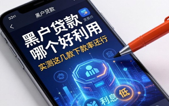 黑户贷款软件哪个好用利息低？实测这几款下款率还行