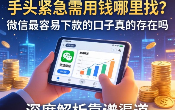 手头紧急需用钱哪里找？微信最容易下款的口子真的存在吗？深度解析靠谱渠道