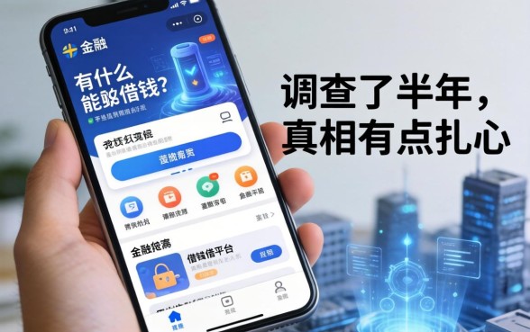 手机上有什么能够借钱的平台？我调查了半年，真相有点扎心