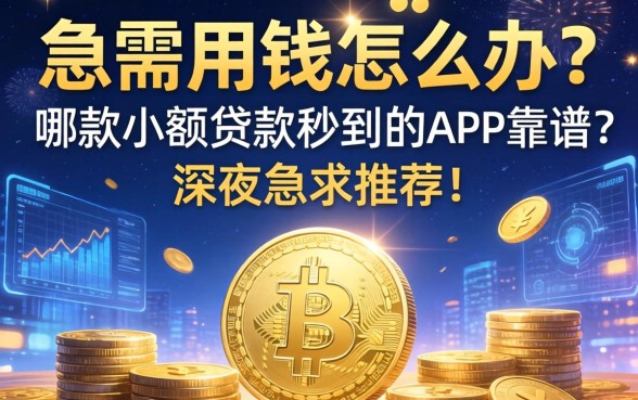 急需用钱怎么办？哪款小额贷款秒到的app靠谱？深夜急求推荐！