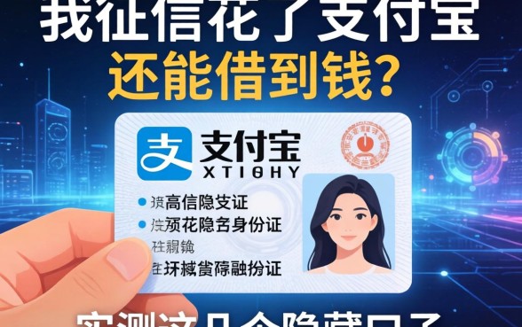 我征信花了支付宝身份证还能借到钱？实测这几个隐藏口子