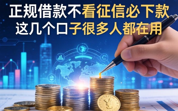 正规借款不看征信必下款，这几个口子很多人都在用