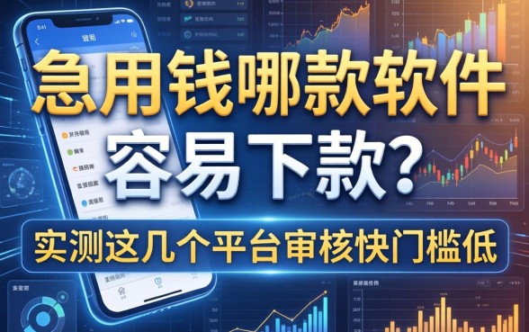 急用钱哪款软件容易下款？实测这几个平台审核快门槛低