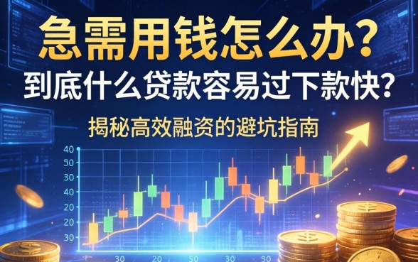 急需用钱怎么办？到底什么贷款容易过下款快？揭秘高效融资的避坑指南