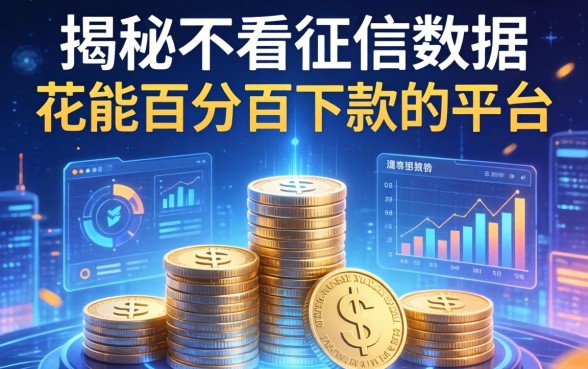 揭秘2026不看征信数据花能百分百下款的平台，这几个真实存在