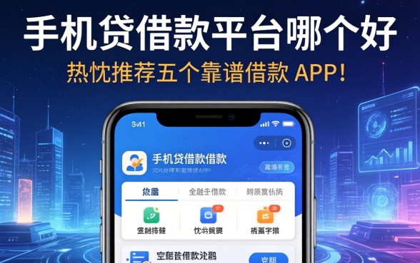手机贷借款平台哪个好，热忱推荐五个靠谱的借款app