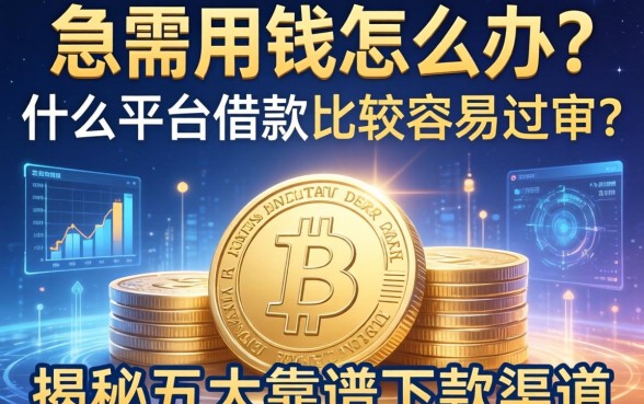 急需用钱怎么办？什么平台借款比较容易过审？揭秘五大靠谱下款渠道