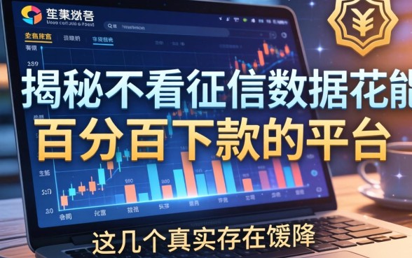 揭秘2026不看征信数据花能百分百下款的平台，这几个真实存在