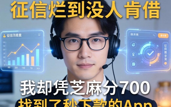 征信烂到没人肯借，我却凭芝麻分700找到了秒下款的app