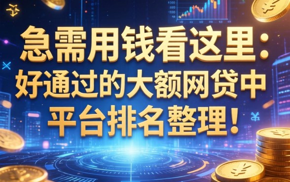 急需用钱看这里：好通过的大额网贷平台排名整理