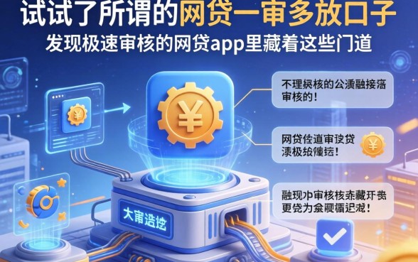 我试了所谓的网贷一审多放的口子，发现极速审核的网贷app里藏着这些门道