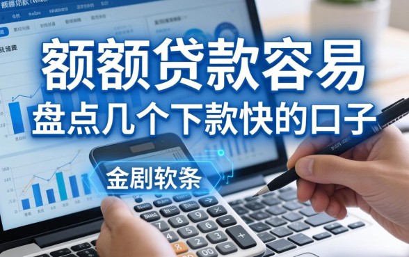 大额贷款容易的软件有哪些？盘点几个下款快的口子