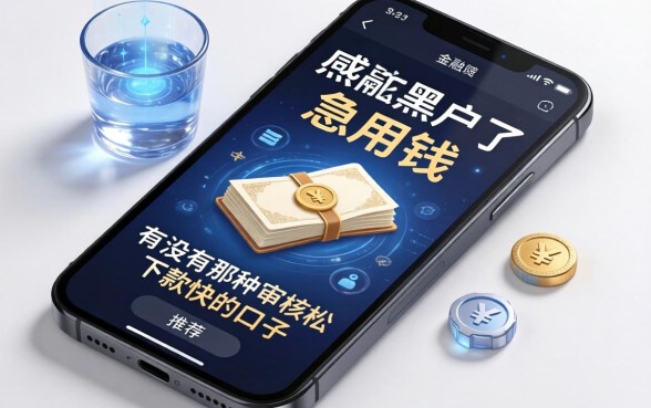 手机成黑户了急用钱，有没有那种审核松下款快的口子推荐？