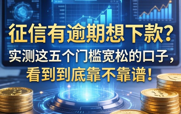 征信有逾期想下款？实测这五个门槛宽松的口子，看看到底靠不靠谱！