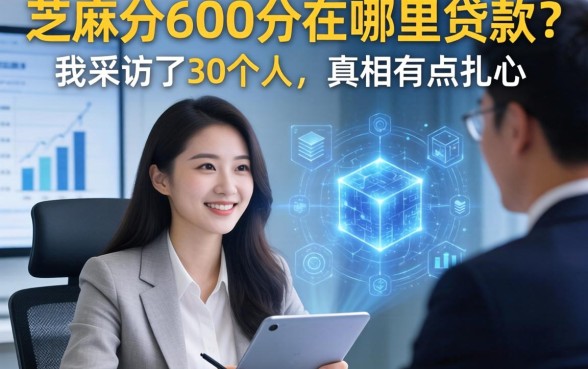 芝麻分600分在哪里贷款？我采访了30个人，真相有点扎心