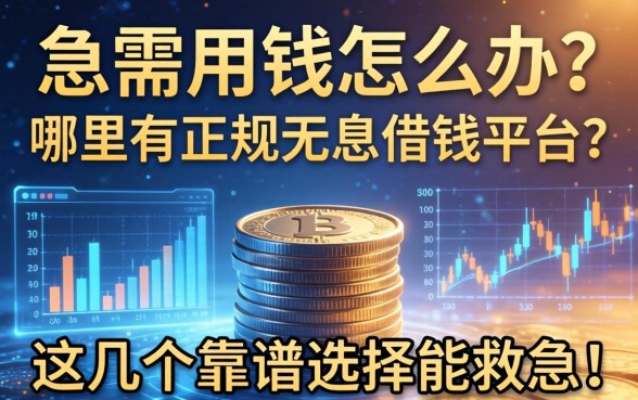 急需用钱怎么办？哪里有正规无息借钱平台？这几个靠谱选择能救急！