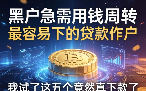 黑户急需用钱周转最容易下的贷款软件，我试了这五个竟然真下款了